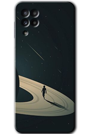 Galaxy M32 Kılıf HD Desen Baskılı Arka Kapak - Space Planet 