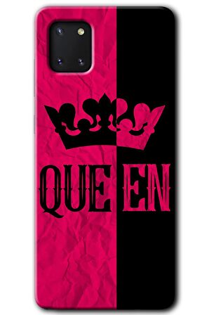 Galaxy Note 10 Lite Kılıf HD Desen Baskılı Arka Kapak - Queen 