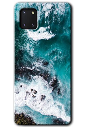 Galaxy Note 10 Lite Kılıf HD Desen Baskılı Arka Kapak - Deniz Kıyısı 