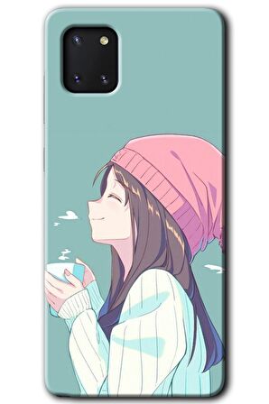 Galaxy Note 10 Lite Kılıf HD Desen Baskılı Arka Kapak - Happy Girl 