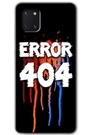 Galaxy Note 10 Lite Kılıf HD Desen Baskılı Arka Kapak - 404 Error 
