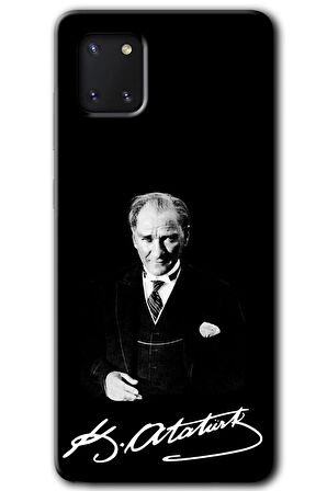 Galaxy Note 10 Lite Kılıf HD Desen Baskılı Arka Kapak - Atatürk İmza 