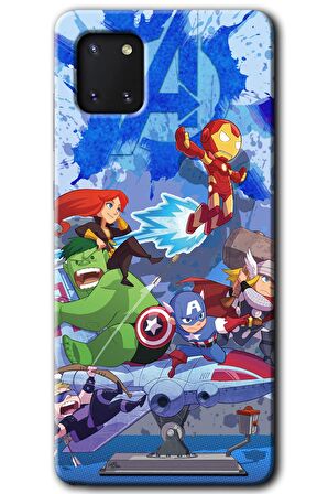 Galaxy Note 10 Lite Kılıf HD Desen Baskılı Arka Kapak - Avengers Cartoon 