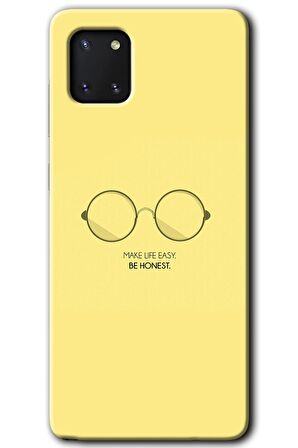 Galaxy Note 10 Lite Kılıf HD Desen Baskılı Arka Kapak - Be Honest 