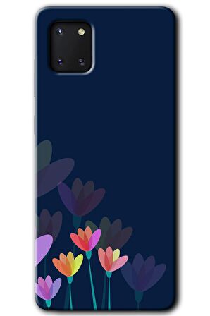 Galaxy Note 10 Lite Kılıf HD Desen Baskılı Arka Kapak - Çizim Çiçekleri 