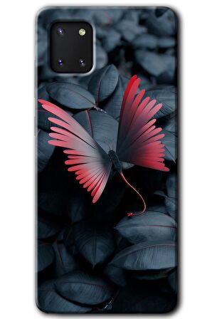 Galaxy Note 10 Lite Kılıf HD Desen Baskılı Arka Kapak - Dark Butterfly 