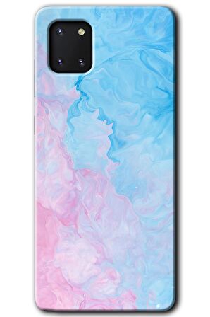 Galaxy Note 10 Lite Kılıf HD Desen Baskılı Arka Kapak - Blue Art 