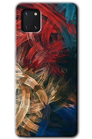 Galaxy Note 10 Lite Kılıf HD Desen Baskılı Arka Kapak - Karma Boyalar 