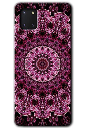 Galaxy Note 10 Lite Kılıf HD Desen Baskılı Arka Kapak - Mandala Patterns Kaleidoscope 