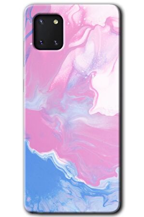 Galaxy Note 10 Lite Kılıf HD Desen Baskılı Arka Kapak - Liquid Lekeler Art 