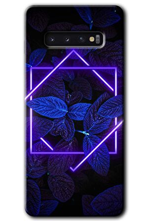 Galaxy S10 Kılıf HD Desen Baskılı Arka Kapak - Mekanik Yaprak 5 
