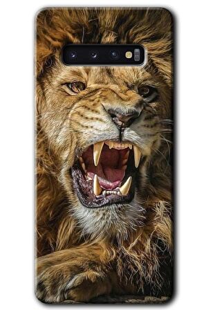 Galaxy S10 Kılıf HD Desen Baskılı Arka Kapak - Lion King 