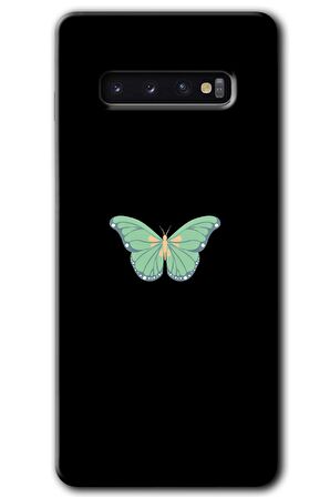 Galaxy S10 Kılıf HD Desen Baskılı Arka Kapak - Butterfly Tree 
