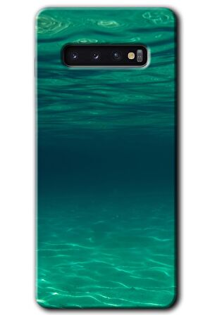 Galaxy S10 Kılıf HD Desen Baskılı Arka Kapak - Derin Deniz 