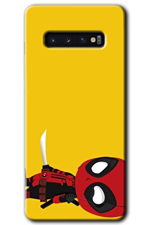 Galaxy S10 Kılıf HD Desen Baskılı Arka Kapak - DeadPool 6 