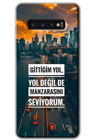 Galaxy S10 Kılıf HD Desen Baskılı Arka Kapak - Manzara Seviyorum 