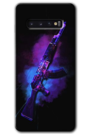 Galaxy S10 Kılıf HD Desen Baskılı Arka Kapak - AK 