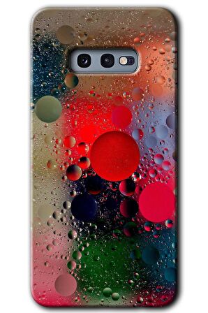 Galaxy S10e Kılıf HD Desen Baskılı Arka Kapak - Wet Bubbles 