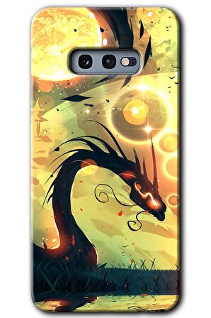 Galaxy S10e Kılıf HD Desen Baskılı Arka Kapak - Digital Dragon 