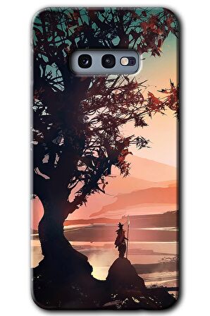 Galaxy S10e Kılıf HD Desen Baskılı Arka Kapak - Yalnız Savaşcı 