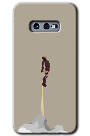 Galaxy S10e Kılıf HD Desen Baskılı Arka Kapak - İronman-Airport 