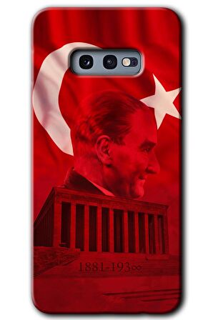 Galaxy S10e Kılıf HD Desen Baskılı Arka Kapak - Anıtkabir Atatürk 