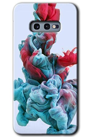 Galaxy S10e Kılıf HD Desen Baskılı Arka Kapak - Renkli Karışım 