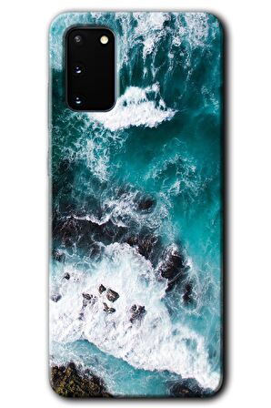 Galaxy S20 Kılıf HD Desen Baskılı Arka Kapak - Deniz Kıyısı 