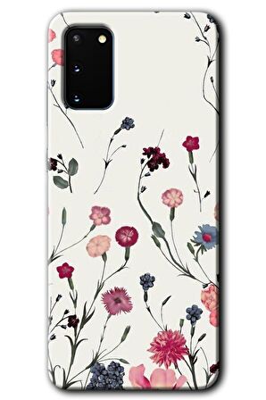 Galaxy S20 Kılıf HD Desen Baskılı Arka Kapak - Mat Çiçek 