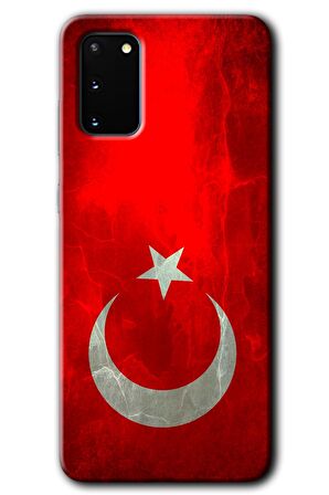 Galaxy S20 Kılıf HD Desen Baskılı Arka Kapak - Albayrak 