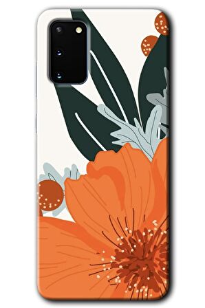 Galaxy S20 Kılıf HD Desen Baskılı Arka Kapak - Portakal Çiçeği 
