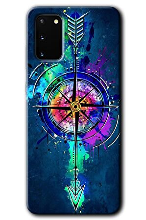 Galaxy S20 Kılıf HD Desen Baskılı Arka Kapak - Gizemli Pusula 