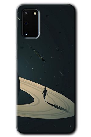 Galaxy S20 Kılıf HD Desen Baskılı Arka Kapak - Space Planet 