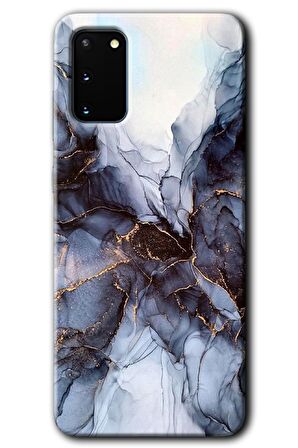 Galaxy S20 Kılıf HD Desen Baskılı Arka Kapak - Otantik Mermer 