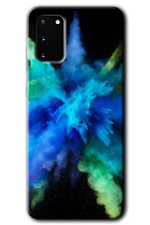 Galaxy S20 Kılıf HD Desen Baskılı Arka Kapak - Karışım 1 