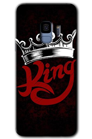 Galaxy S9 Kılıf HD Desen Baskılı Arka Kapak - King 
