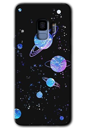 Galaxy S9 Kılıf HD Desen Baskılı Arka Kapak - Samanyolu Galaksi 