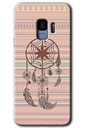 Galaxy S9 Kılıf HD Desen Baskılı Arka Kapak - Mandala Retro 