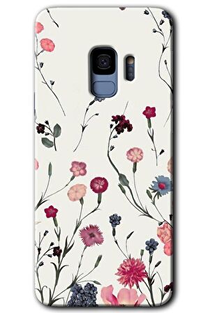 Galaxy S9 Kılıf HD Desen Baskılı Arka Kapak - Mat Çiçek 