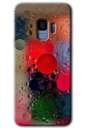 Galaxy S9 Kılıf HD Desen Baskılı Arka Kapak - Wet Bubbles 