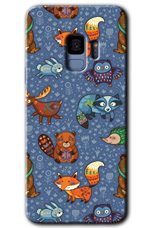 Galaxy S9 Kılıf HD Desen Baskılı Arka Kapak - Animals Funny 
