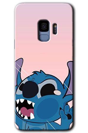 Galaxy S9 Kılıf HD Desen Baskılı Arka Kapak - Stitch 