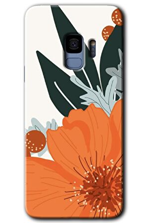Galaxy S9 Kılıf HD Desen Baskılı Arka Kapak - Portakal Çiçeği 