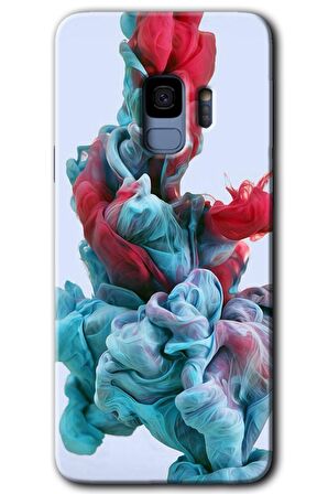 Galaxy S9 Kılıf HD Desen Baskılı Arka Kapak - Renkli Karışım 