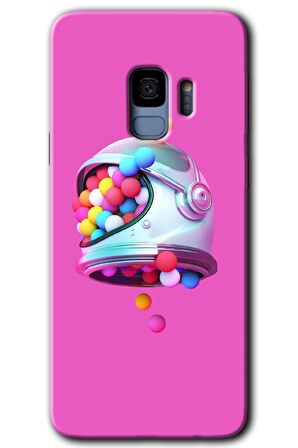 Galaxy S9 Kılıf HD Desen Baskılı Arka Kapak - Uzay Başlığı 
