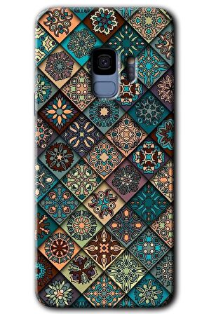 Galaxy S9 Kılıf HD Desen Baskılı Arka Kapak - Mandala Desen 