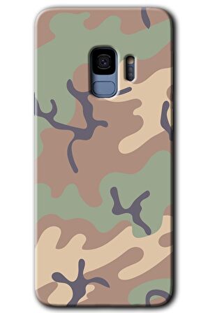 Galaxy S9 Kılıf HD Desen Baskılı Arka Kapak - Kamuflaj 29 