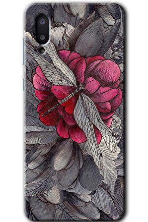 Galaxy A02 Kılıf HD Desen Baskılı Arka Kapak - kelebek Ömrü 
