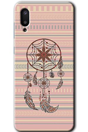 Galaxy A02 Kılıf HD Desen Baskılı Arka Kapak - Mandala Retro 