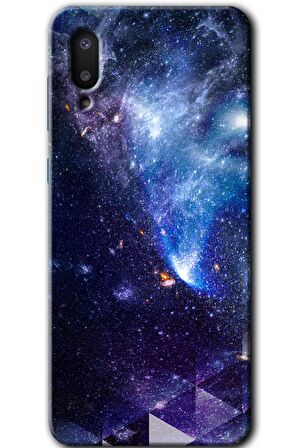 Galaxy A02 Kılıf HD Desen Baskılı Arka Kapak - Galaksi 